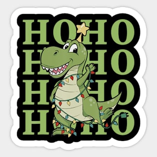 T-Rex Dinosaur Christmas Laughing Sarcasm Humor Laugh Sticker